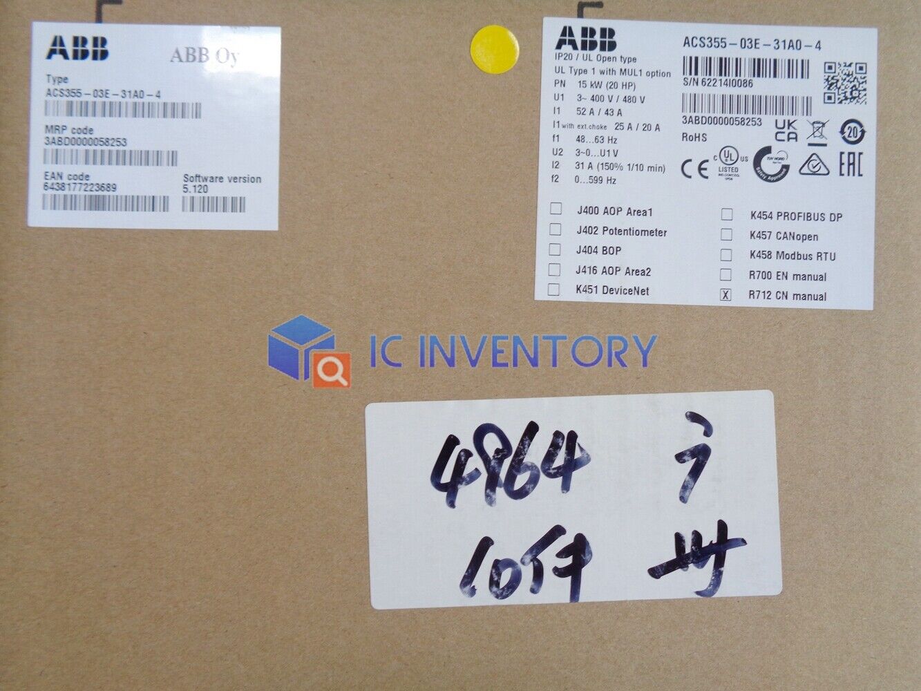 ABB ACS355-03E-31A0-4 Micro Drive Inverter - 1 Piece - ABB