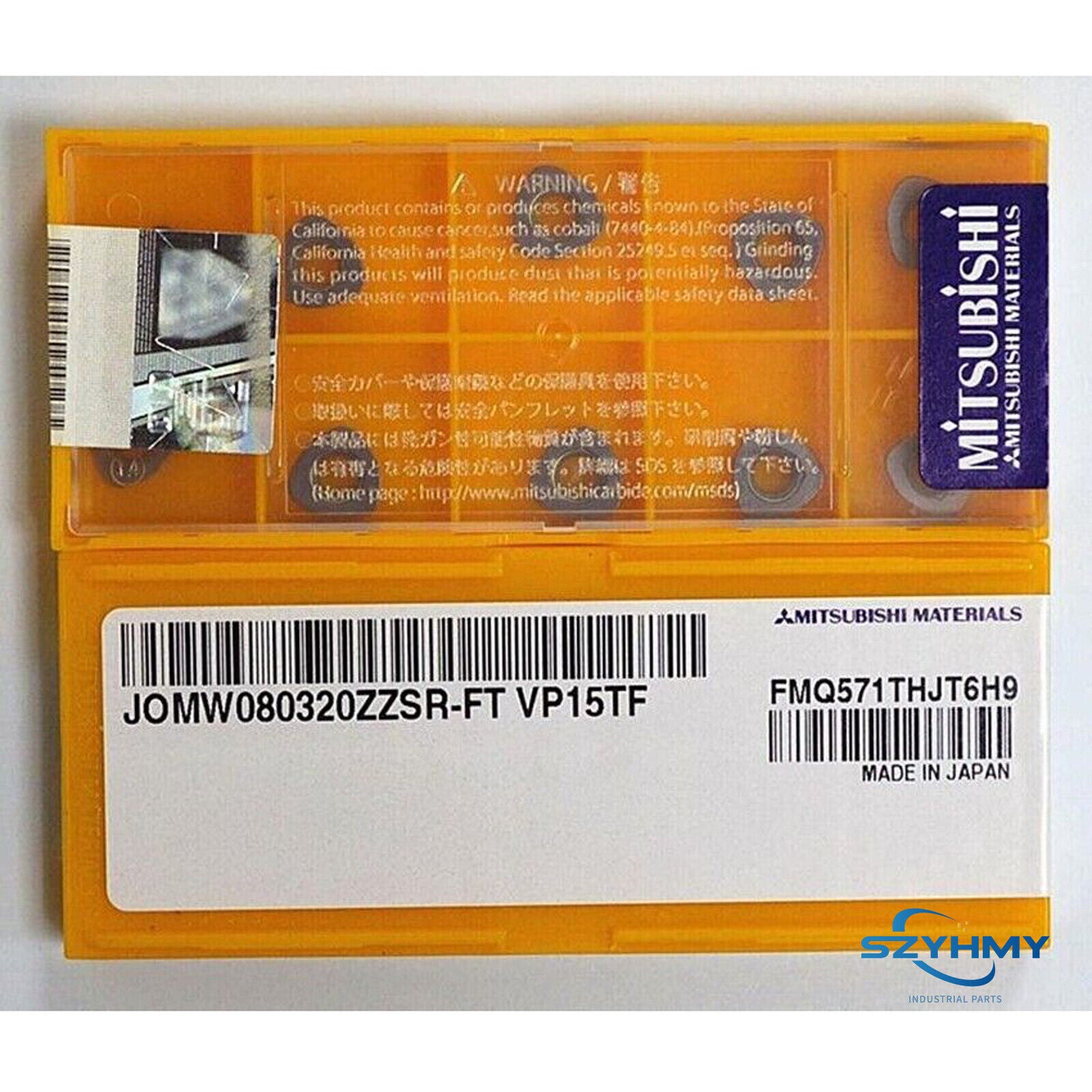 10PCS Mitsubishi JOMW080320ZZSR-FT VP15TF CNC Blades in Box - MITSUBISHI