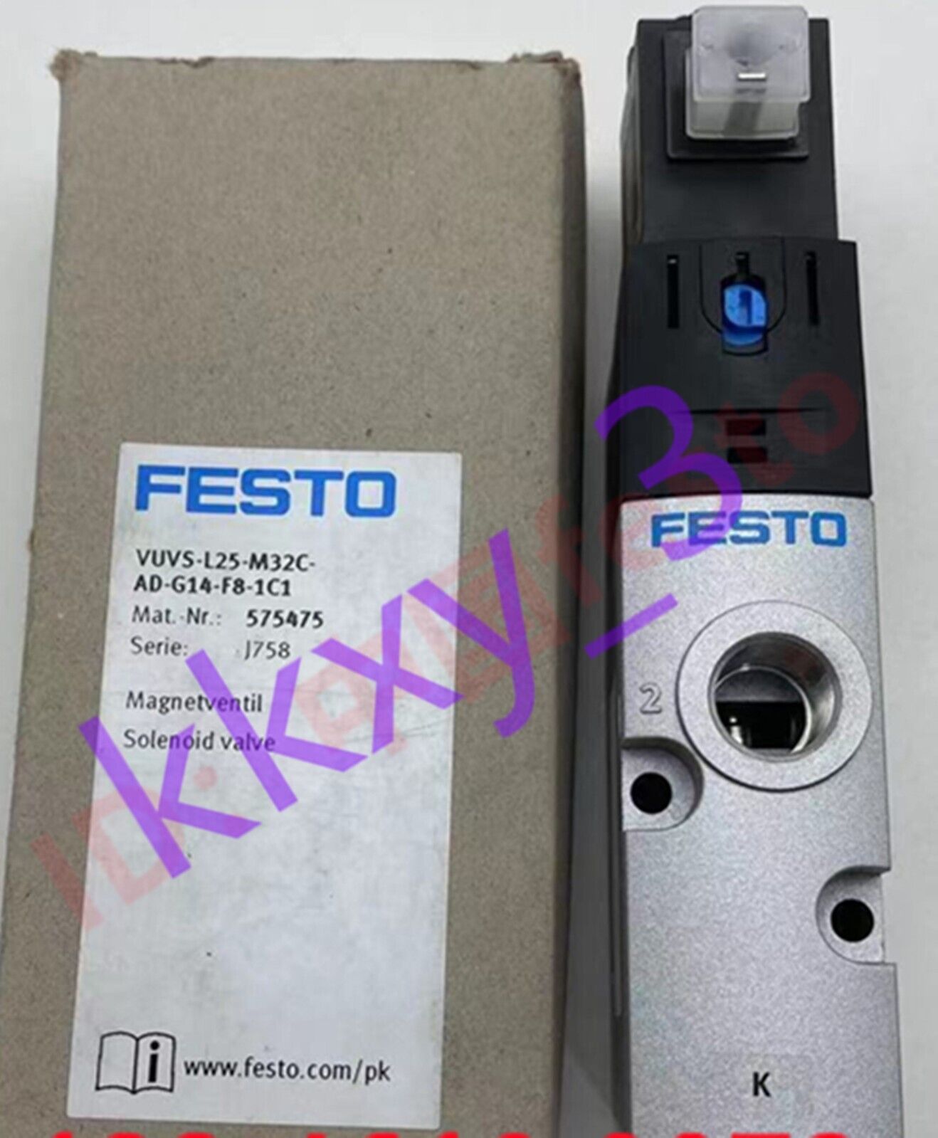 FESTO VUVS-L25-M32C-AD-G14-F8-1C1 Solenoid Valve - New in Box - FESTO