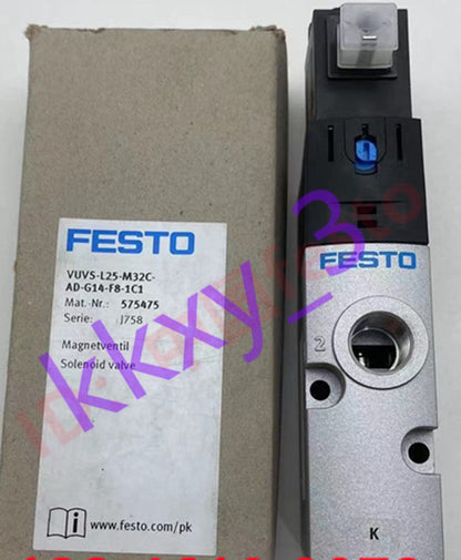 FESTO VUVS-L25-M32C-AD-G14-F8-1C1 Solenoid Valve - New in Box - FESTO
