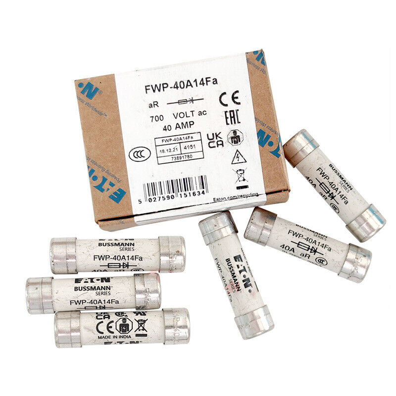 10pcs Bussmann EATON FWP-40A14F 40A 700V Fuse - New in Box - BUSSMANN