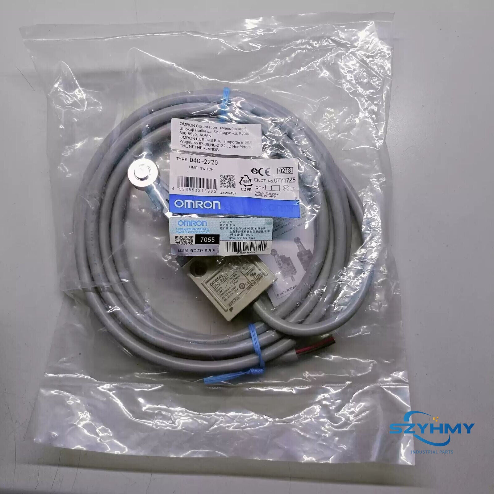 Omron D4C-2220 Limit Switch - 1PC New D4C2220 Model - OMRON