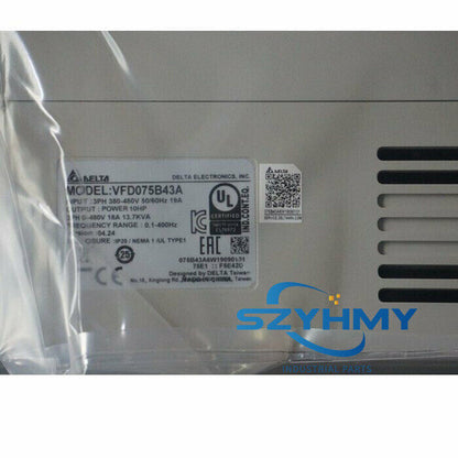 Delta VFD075B43A Inverter - 1PC VFD075B43A in Box - DELTA