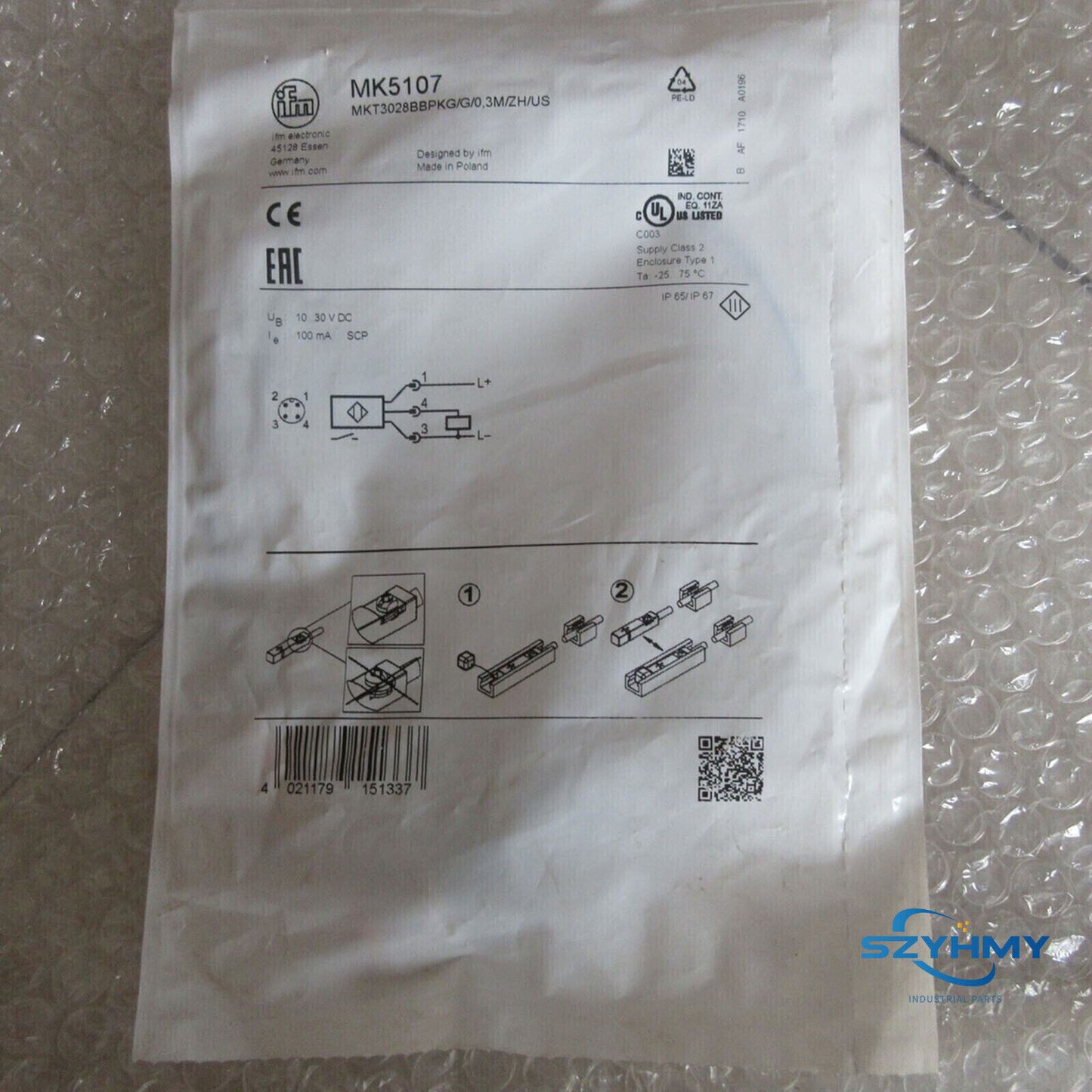 IFM MK5107 Proximity Switch Sensor - 1pc New - IFM