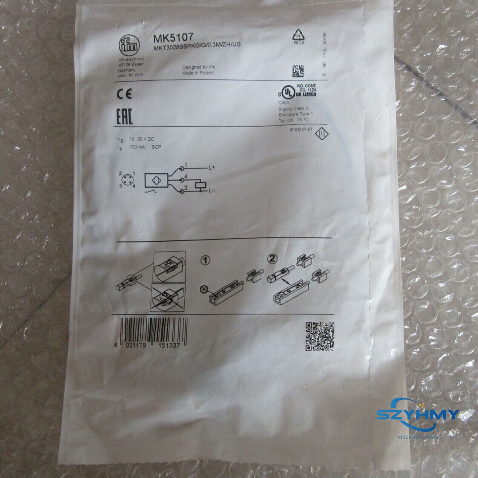 IFM MK5107 Proximity Switch Sensor - 1pc New - IFM