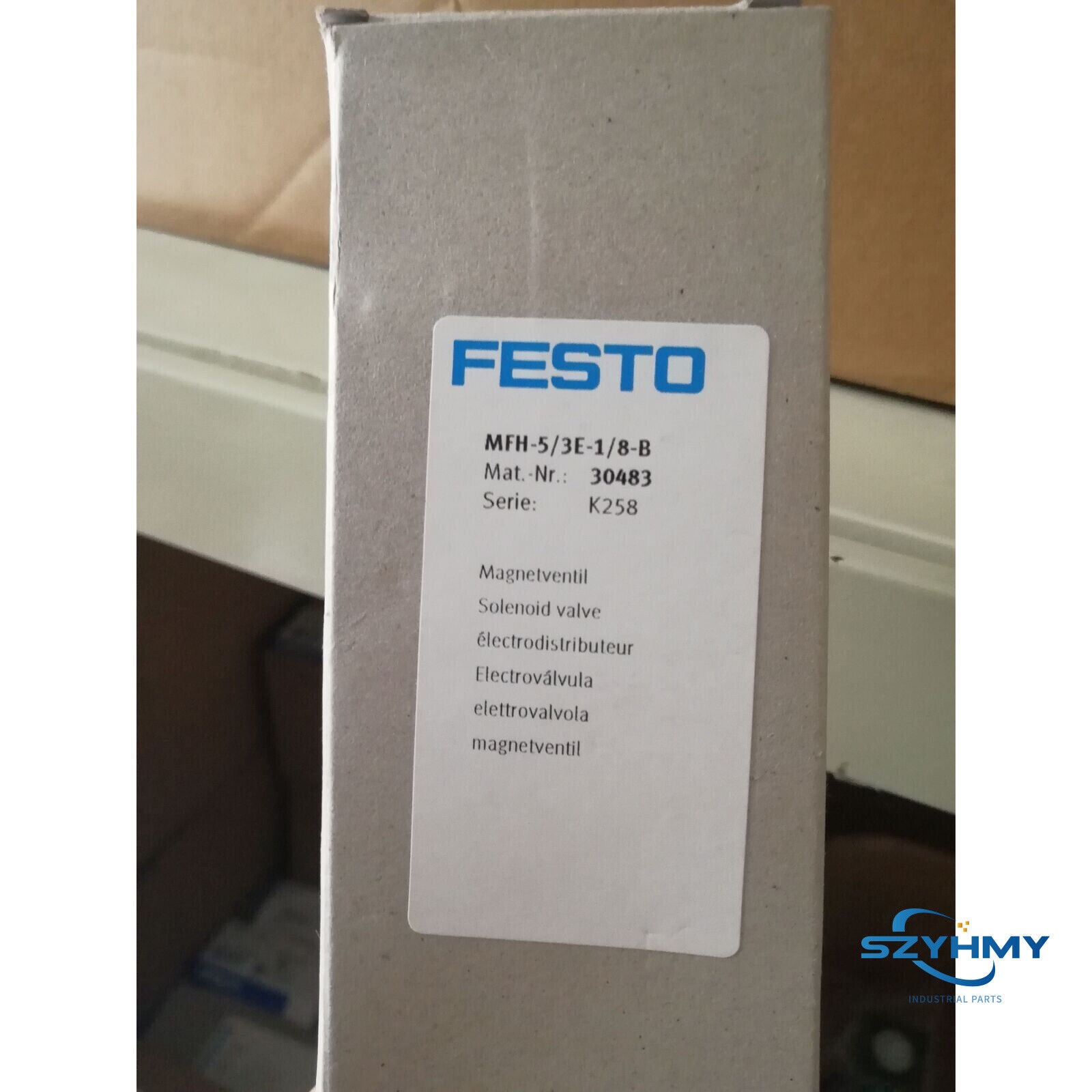 FESTO MFH-5/3E-1/8-B Solenoid Valve - 1PC New 30483 - FESTO