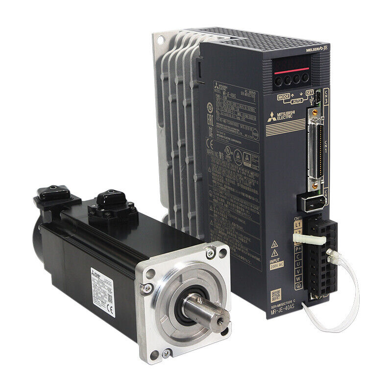 Mitsubishi 400W Servo Drive MR-JE-40AS & HJ-KS43J Motor Set - MITSUBISHI