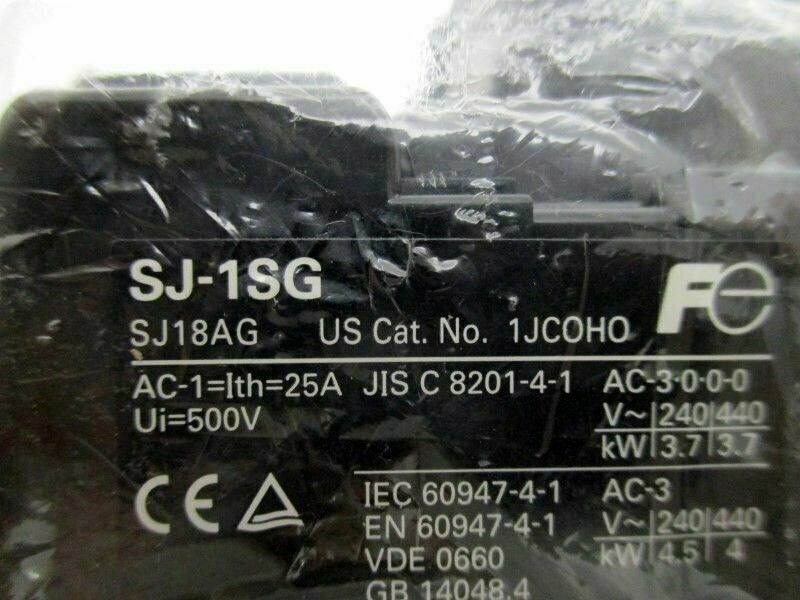 FUJI DC Contactor SJ-1SG - 24VDC, High-Performance Design - FUJI DC