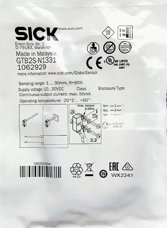 NEW SICK GTB2S-N1331 Photoelectric Switch - Reliable Sensor - SICK