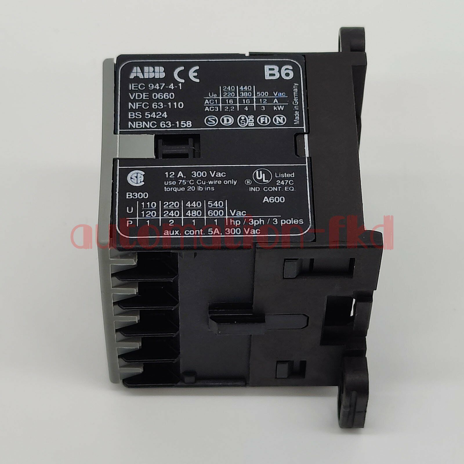 ABB B6-30-10 Contactor 220V - Model B63010 for Reliable Performance - ABB
