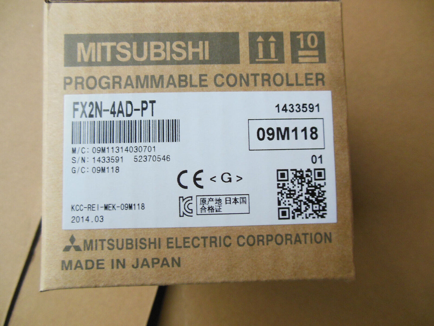 Mitsubishi FX2N-4AD-PT PLC - 1PC New in Box Fast Delivery - MITSUBISHI
