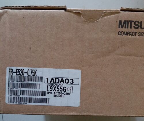 Mitsubishi FR-E520-0.75K Inverter - New in Box - High Performance - MITSUBISHI