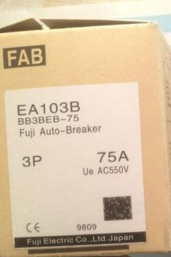 1pc new fuji ea103b 3p 75a circuit breaker in box fuji