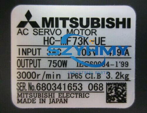 Mitsubishi HC-MF73K-UE Servo Motor - Precision & Reliability - MITSUBISHI