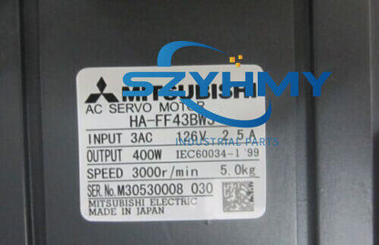 MITSUBISHI HA-FF43BW3 AC SERVO MOTOR - New in Box - MITSUBISHI