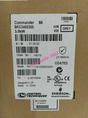 NEW Emerson Nidec Inverter SKC3400300