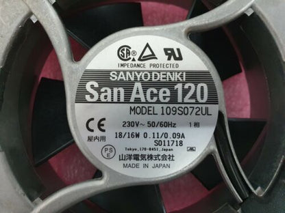 Sanyo Denki San Ace 120 Cooling Fan 109S072UL - New in Box - SANYO DENKI SAN ACE