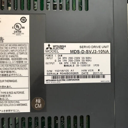 Mitsubishi MDS-D-SVJ3-10NA Servo Drive - New 1PC - MITSUBISHI