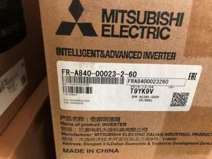 Mitsubishi FR-A840-00023-2-60 Inverter - High Performance Model - MITSUBISHI