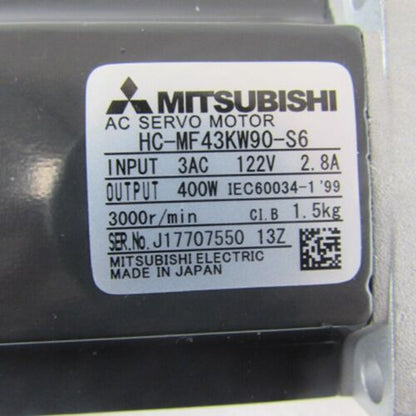 MITSUBISHI HC-MF43KW90-S6 Servo Motor - New In Box - MITSUBISHI