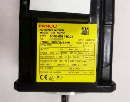 FANUC A06B-0061-B303 Servo Motor - New and Expedited Shipping - FANUC