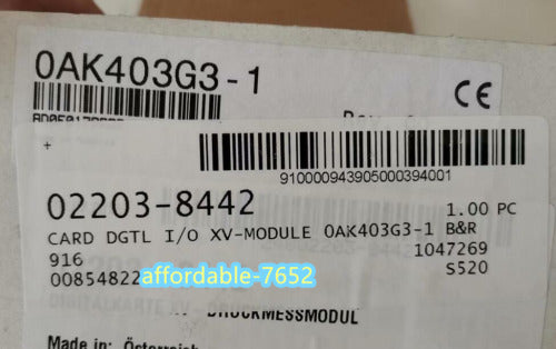 B&R Card DGTL XV-Module 0AK403G3-1 Brand New - B&R