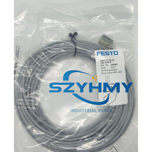 Festo KMYZ-9-24-10-LED-PUR-B 196063 Cable for Industrial Use - FESTO