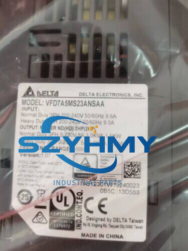 Delta VFD7A5MS23ANSAA 1PC New Inverter Drive for Motors - DELTA