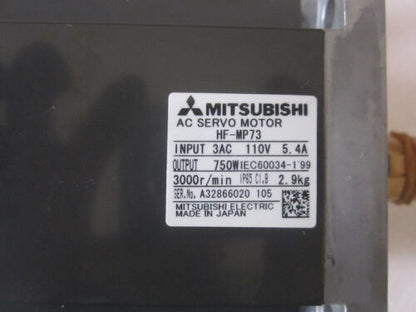 MITSUBISHI HF-MP73 AC Servo Motor - New in Box - MITSUBISHI